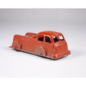 Vintage Tootsie toy bright red fire patrol truck ca 1950s, 1 piece Tootsietoy
